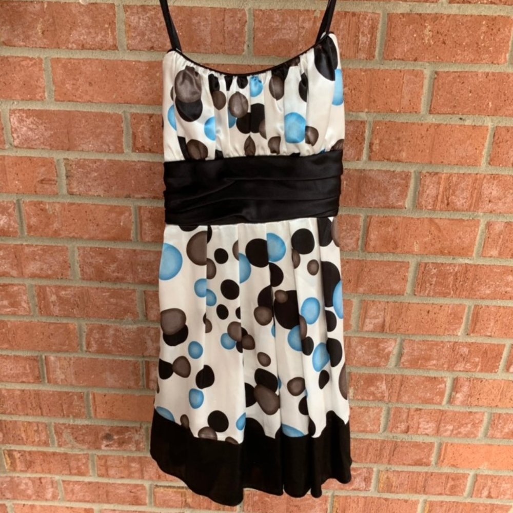 Trixxi White, Blue, and Black Dress Juniors